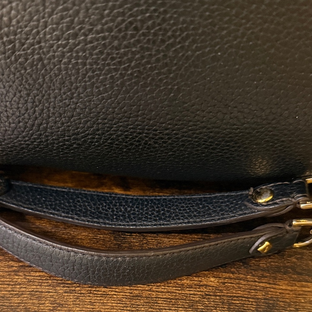 MCM Black Shoulder Bag with Gold Hardware MCM Handbag Authentic MCM - Picture 12 of 15